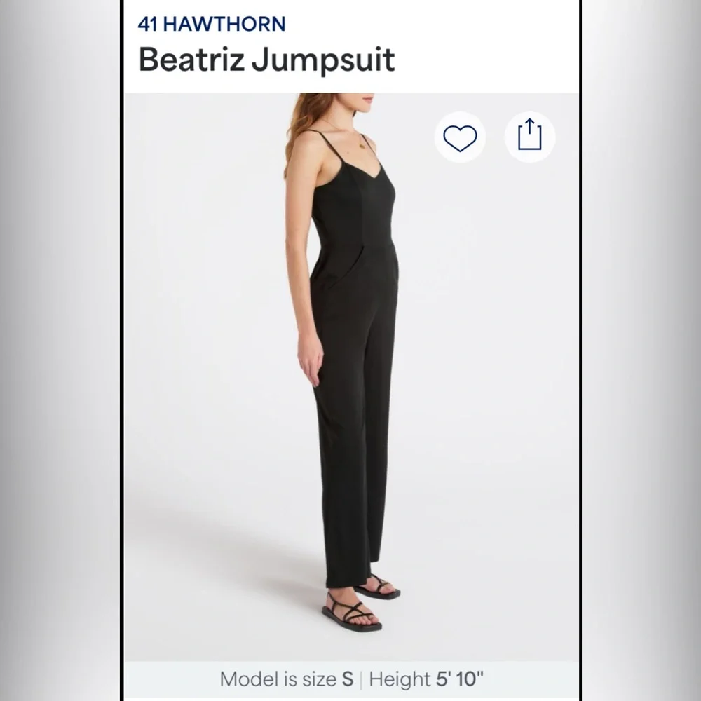 41 Hawthorn Beatriz  Black Jumpsuit - Picture 3 of 8